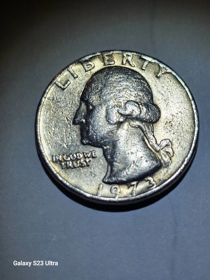 1973 Washington Quarter, Rare,DDO/DDR Die Errors, Off-centered & Letters On Rim! - Image 1 of 4