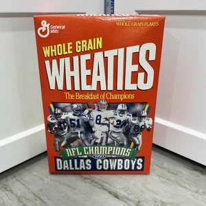 General Mills, Wheaties 1993 NFL Super Bowl Champions Dallas Cowboys SIN ABRIR - Imagen 1 de 9