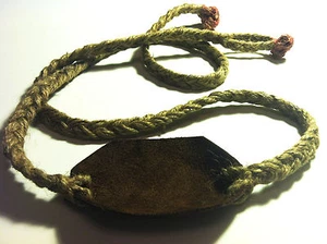 Pochette en cuir écharpe de berger = tir d'écharpe à l'ancienne - Photo 1 sur 4