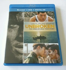 Unbroken (Blu-ray/DVD, 2015, 2-Disc Set) ANGELINA JOLIE JACK O'CONNELL - Picture 1 of 4