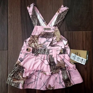 King's Woodland rosa Camouflage Pullover Overall Kleid Größe 6-9 Monate - Bild 1 von 6