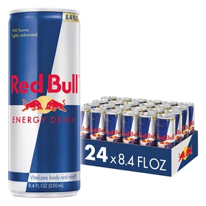 Red Bull Energy Drink with 80Mg Caffeine plus Taurine & B Vitamins, 8.4 Fl Oz, P - Picture 1 of 12