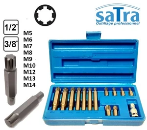 Jeu embouts RIBE longs & courts coffret M5 M6 M7 M8 M9 M10 M12 M13 M14 PRO SATRA - Picture 1 of 10