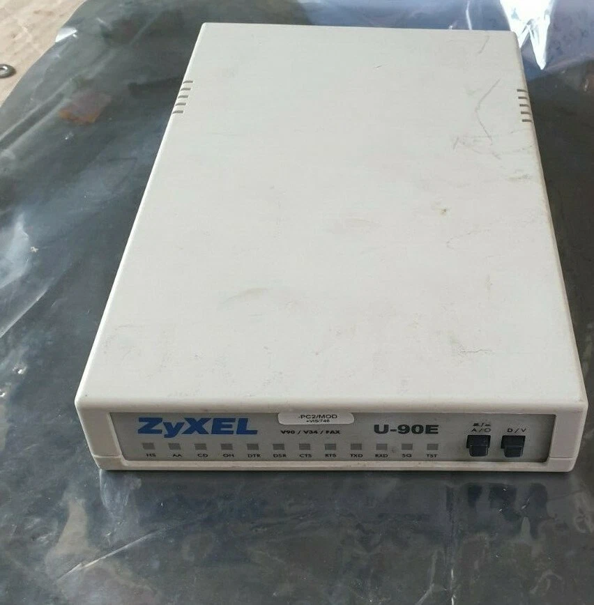 ZYXEL U-90E Serial External Fax Modem U-90E (R6S11.5) - Image 1 of 4