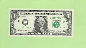 2009 ..UNCIRC $1 L 3117 7772 D .... 2009 $1 L-D QUAD 11 & 7777 - Bild 1 von 2