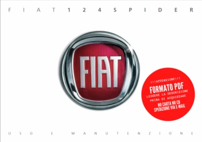 Libretto manuale istruzioni uso e manutenzione in PDF Fiat 124 Spider - Immagine 1 di 4