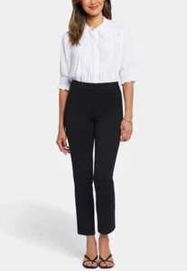 NEW NYDJ Sculpt-Her™ Pull-On Slim Ankle Trouser Pants - Black - Small - Picture 1 of 6