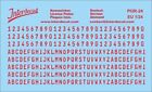German registration plates Euro 1/24 for Decal PI8 Waterslidedecals red