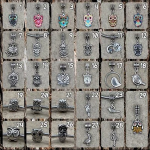 £1 EACH & PROMOTION AVAILABLE - Owl/Bird Charms - FOR CHARM BRACELETS - - Picture 1 of 30