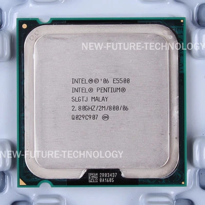 Intel Pentium Dual-Core E5500 SLGTJ Processor 2.8 GHz LGA 775 CPU 800MHz 65W - Image 1 of 2