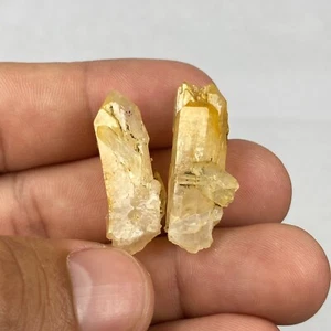 MANGO QUARTZ KRISTALL SET 2 STÜCK AUS KOLUMBIEN 7,97 Gramm/0,281 Unzen - Bild 1 von 11