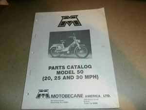 Vintage 1979 Motobecane America LTD Model 50 Moped Parts Catalog - Picture 1 of 8