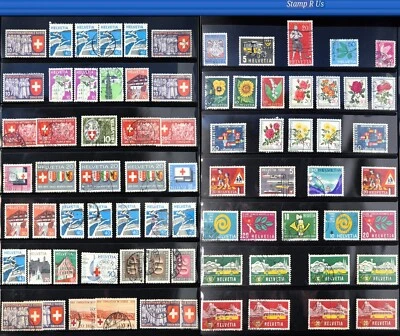 SWITZERLAND - HELVETIA - Mixed Job Lot of Stamps - U/FVF/LH - 1950s plus - Image 1 of 3