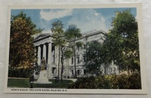 Worth Bagely & State House, Raleigh, N.C. Postcard (V2) - Picture 1 of 2