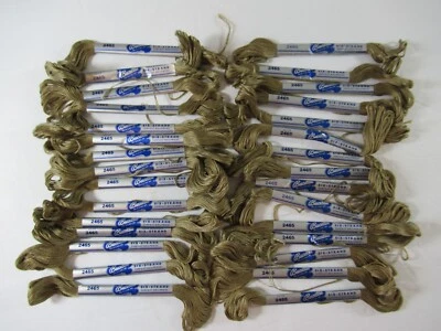 Vintage Bucilla Super Mercerized Embroidery Floss Lot Beige 2465 - Image 1 of 4