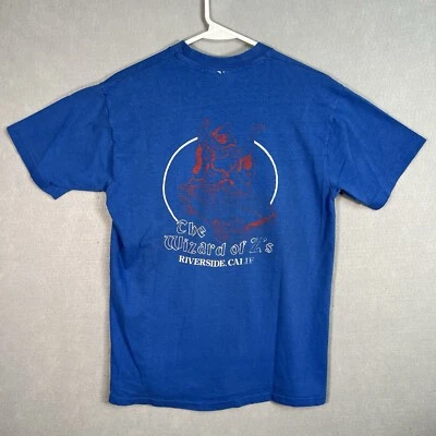Vintage 80s Wizard Of Z's Nissan 280Z Car Racing T Shirt Adult Large Blue Mens - Image 1 of 4