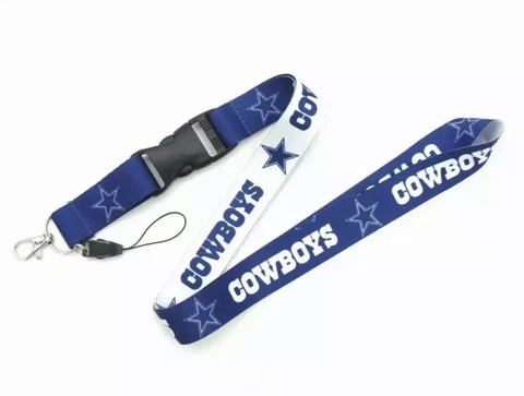 Dallas Cowboys NFL Football teams Keychain Lanyard Blue and White US SHIPPING Cover
