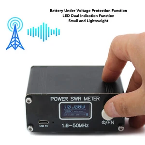SWR Meter 150W HF Standing Ratio Meter MF AM CW SSB 1.6‑50MHz Watt Meter✈ - Zdjęcie 1 z 24