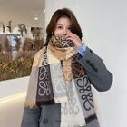 Soft Plaid Knitted Scarf Patchwork Winter Neck Scarf  Students