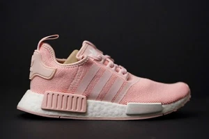 Adidas NMD R1 Size 5 Youth 6.5 Women's Athletic Sneaker Running Shoe Pink White - Picture 1 of 5