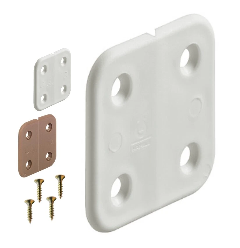 Gelenkloses Kunststoff Scharnier 40x40 Caravan Wohnmobil Tür Flachscharnier - Bild 1 von 2