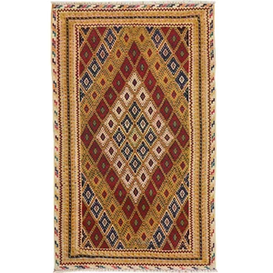 Handgeknüpfter Und Soumak Feiner Orientalischer Stamm Afghan Teppich (Größe 2,8 X 4,6) Cwral-7 - Bild 1 von 10
