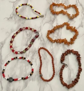 Lote de bolsas vintage de semillas piezas reparación artesanía fabricación de joyas BEA2-11 - Imagen 1 de 14