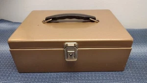 Vintage Rockaway Metal Prod. Corp Locking File Storage Box 2 keys 11 x 7 3/4 x 4 - Picture 1 of 15