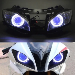 Headlight HID Projector Assembly Halogen Angel Devil Eye For Yamaha YZF-R6 2006 - Picture 1 of 11