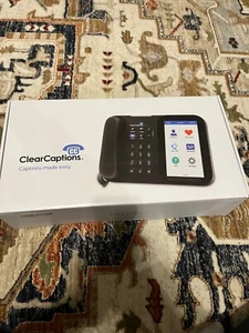 Elderly Clear Captions Blue Telephone Transcribes Convo To Text Speech to Text - Picture 1 of 5