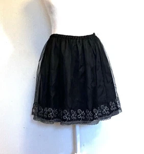 Hanna Andersson Sheer Embroidered Skirt, Size L (160) Fully Lined, Elastic Waist - Picture 1 of 2
