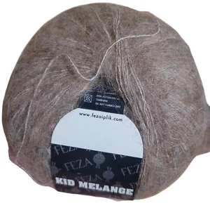 Feza Melange Kid Mohair Tan Color 108Made in Italy mohair Lot of 10 2470 yd tota - Picture 1 of 6