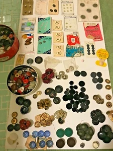 Vintage Lot - 200+ Buttons - Various Shapes, Sizes & Material + 200 more! - Picture 1 of 12