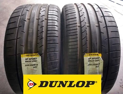2x 255/35 ZR18 Dunlop SP Sport Maxx 050+  94Y   *CLEARANCE*   2553518  PAIR - Image 1 of 2