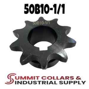 #50 Roller Chain Sprocket B Type 1" Bore 10 Tooth 50B10-1/1 - Picture 1 of 4
