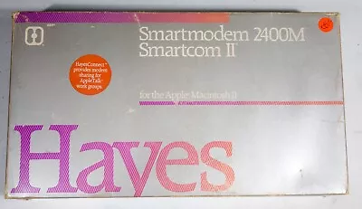 Vintage Hayes SmartModem 2400M for the Apple Macintosh II nubus NEW NOS - Image 1 of 4