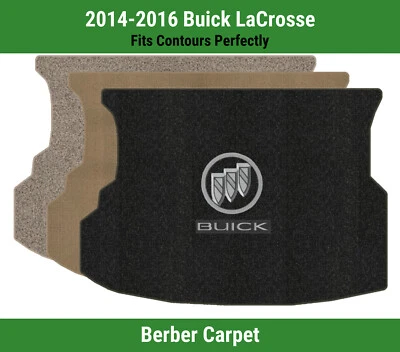 Lloyd Berber Trunk Mat for '14-16 LaCrosse w/Stacked Shield w/Silver on Graphite Foto 1 de 4