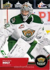 2021-22 Upper Deck CHL Exclusives #133 Braden Holt 016/100 Victoria Royals