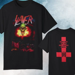Slayer Monsters of Rock Europe Tour 1992 T-shirt - Picture 1 of 1