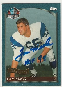 Tom Mack signed Topps Class of 99 card 2 Los Angeles Rams autograph - Picture 1 of 1