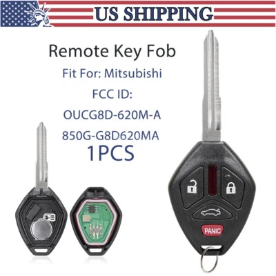 Replacement For 2008 - 2017 Mitsubishi Lancer Remote Head Key Fob OUCG8D-620M-A - Image 1 of 4