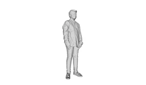 Printle C Kid 020--Boy Child Dress Shirt Teen Figure for Dioramas Train Sets - Picture 1 of 11
