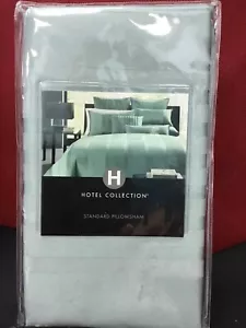 NIP Hotel Collection Luxury Standard Pillow Sham Frost Green Classic Stripe $95 - Picture 1 of 4