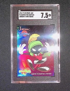 1996 UPPER DECK SPACE JAM MICHAEL JORDAN'S TUNE SQUAD MARVIN T3 Graded 7.5 - Picture 1 of 1