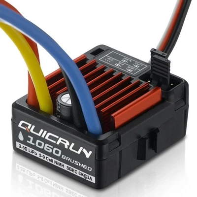 Hobbywing 30120203 QuicRun 1060 Brushed ESC SBEC T Plug (2-3S) - Image 1 of 4