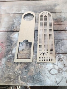 2 Peice 3 Player 3mm Acrylic Cribbage Template - Picture 1 of 3