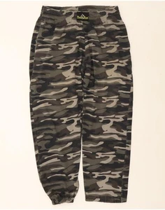 UNCLE SAM Mens Tracksuit Trousers Joggers Large Khaki Camouflage Cotton ZC02 - Picture 1 of 4