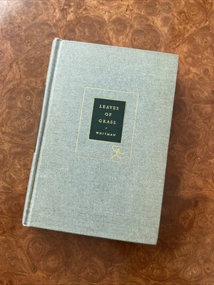 Листья травы Уолт Уитмен современное библиотечное издание книга HC 1912 винтаж - Изображение 1 из 4