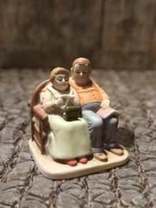 Fondly Do We Remember couple numbered 1991 Dave Grossman Rockwell Figurine - Picture 1 of 3