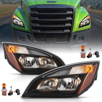 For 2018-2024 Freightliner Cascadia Halogen Headlight Headlamp Left and Right - Image 1 of 3